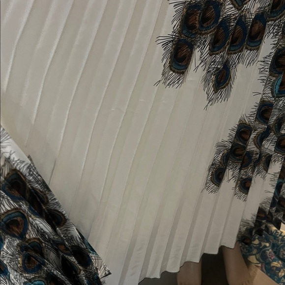 (STEP IN STYLE)Peacock Print Spaghetti Strap women’s Dress with Stretch Waist - Picture 6 of 17